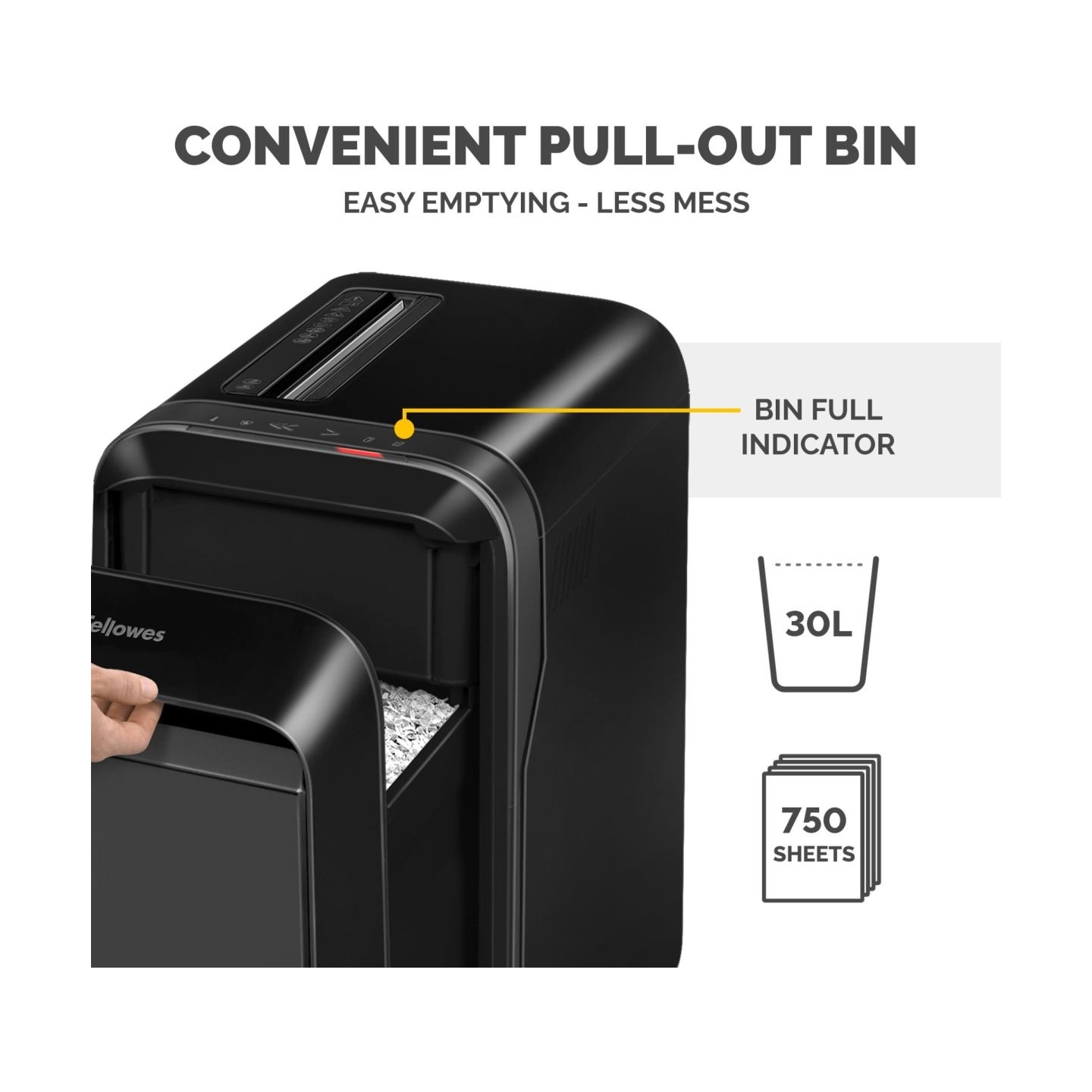 Fellowes SHREDDER POWERSHRED LX220/BLACK 5502601 FELLOWES