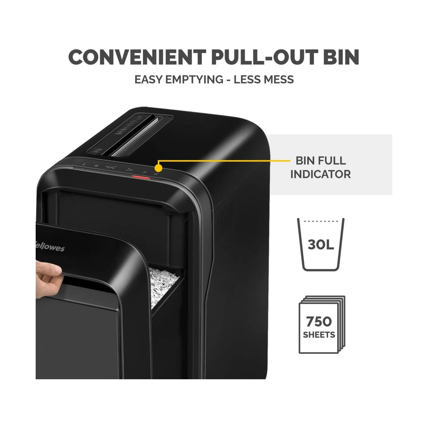 Fellowes SHREDDER POWERSHRED LX220/BLACK 5502601 FELLOWES