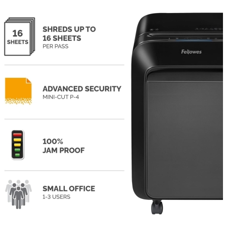 Fellowes SHREDDER POWERSHRED LX210/BLACK 5502501 FELLOWES