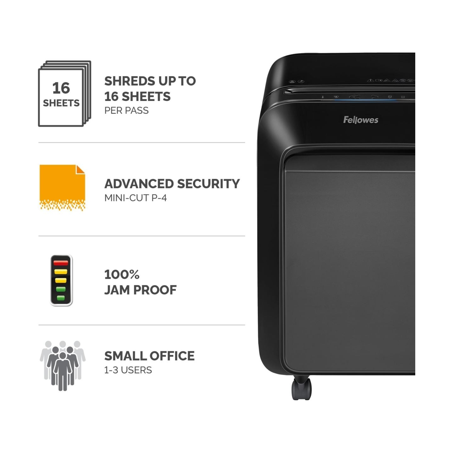 Fellowes SHREDDER POWERSHRED LX210/BLACK 5502501 FELLOWES