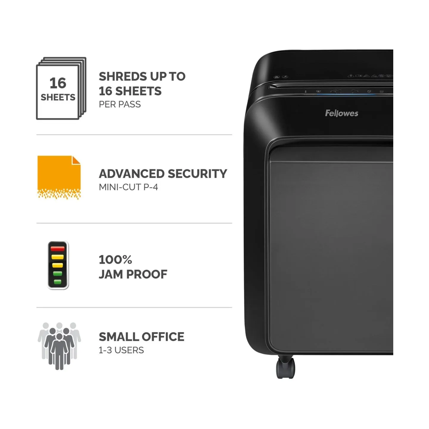 Fellowes SHREDDER POWERSHRED LX210/BLACK 5502501 FELLOWES