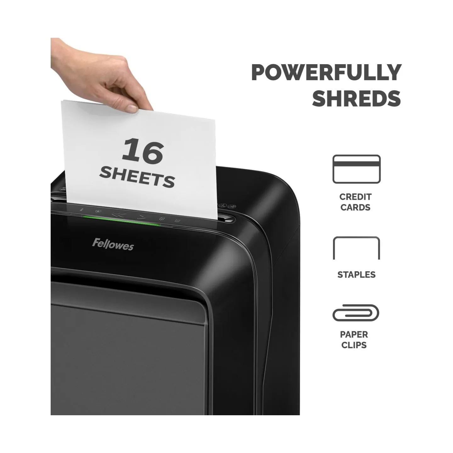 Fellowes SHREDDER POWERSHRED LX210/BLACK 5502501 FELLOWES