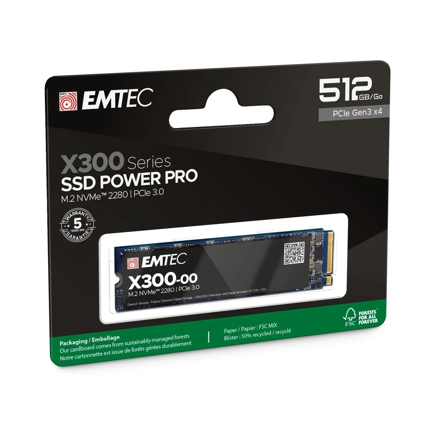 Emtec SSD M2 NVME X300 512GB Power Pro