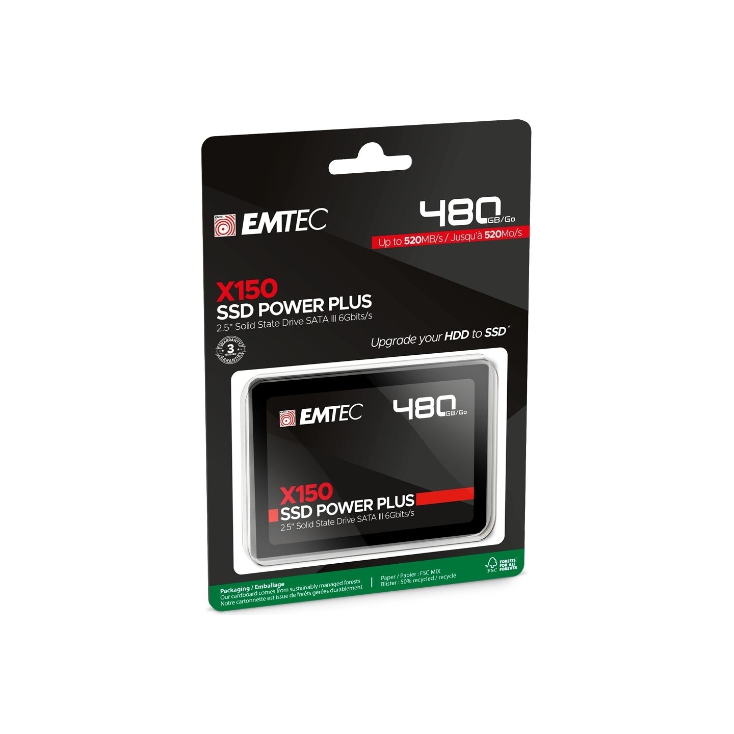 Emtec SSD 2.5 Sata X150 480GB Power Plus