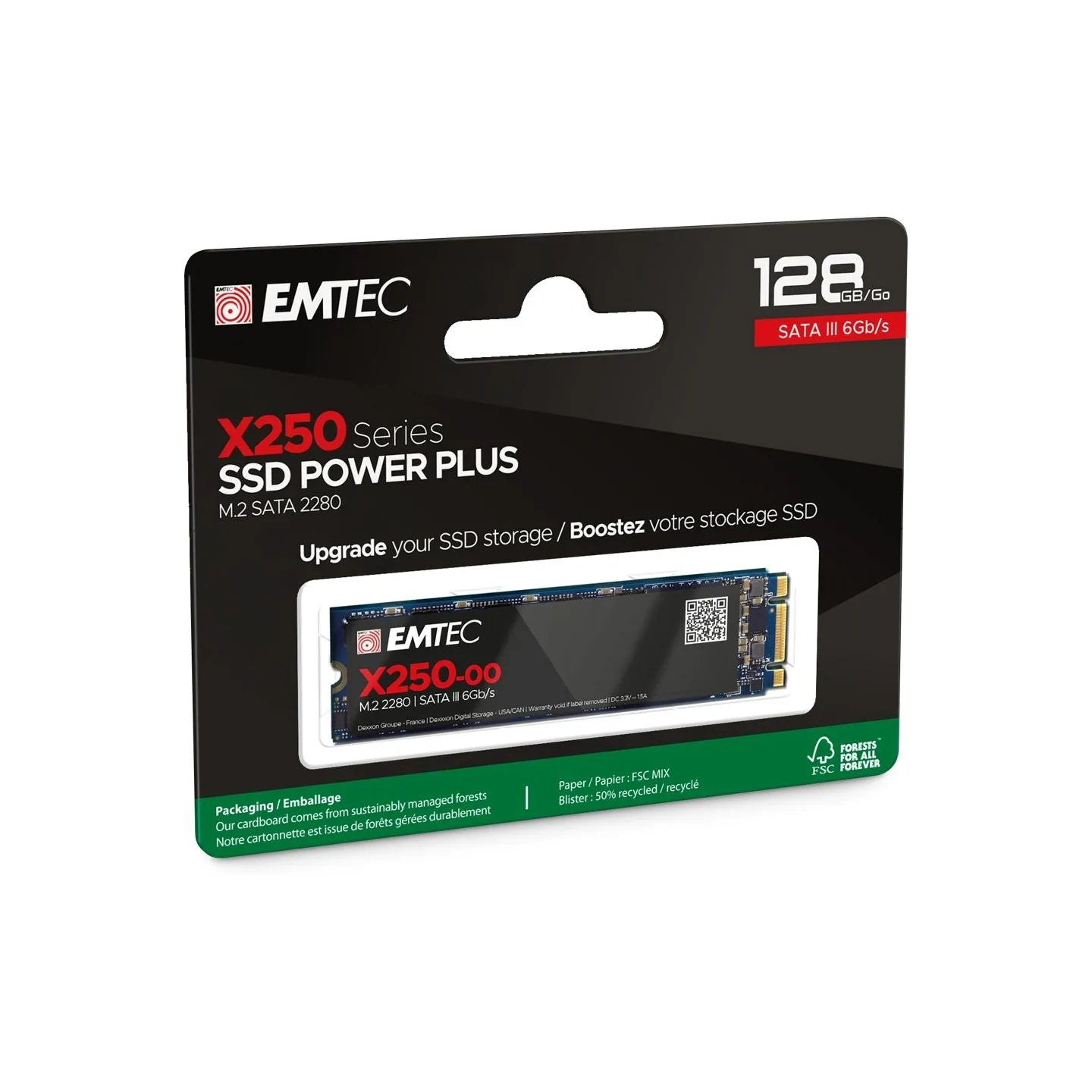 Emtec SSD M2 Sata X250 128GB Power Plus