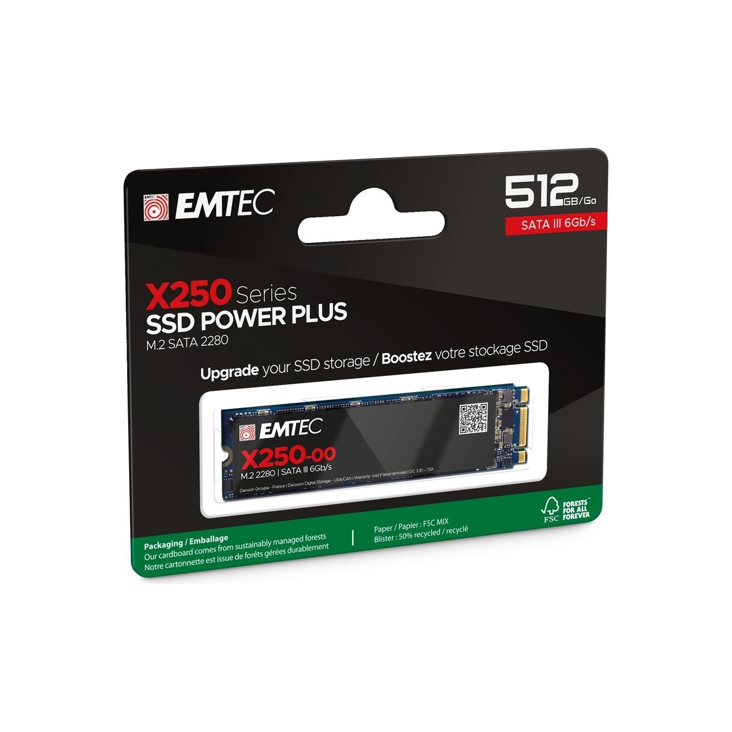 Emtec SSD M2 Sata X250 512GB Power Plus
