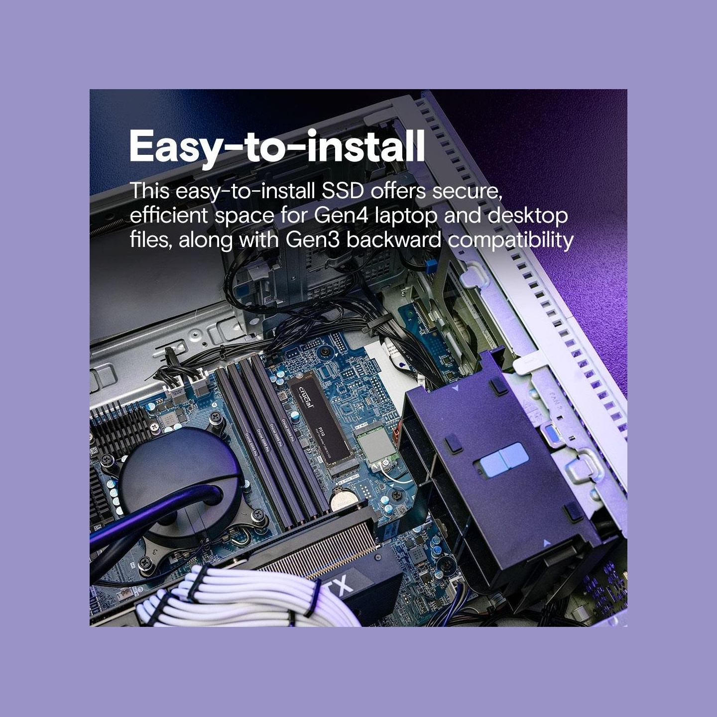 Crucial P310 500GB PCIE 4.0 NVME, M.2 2880, SSD
