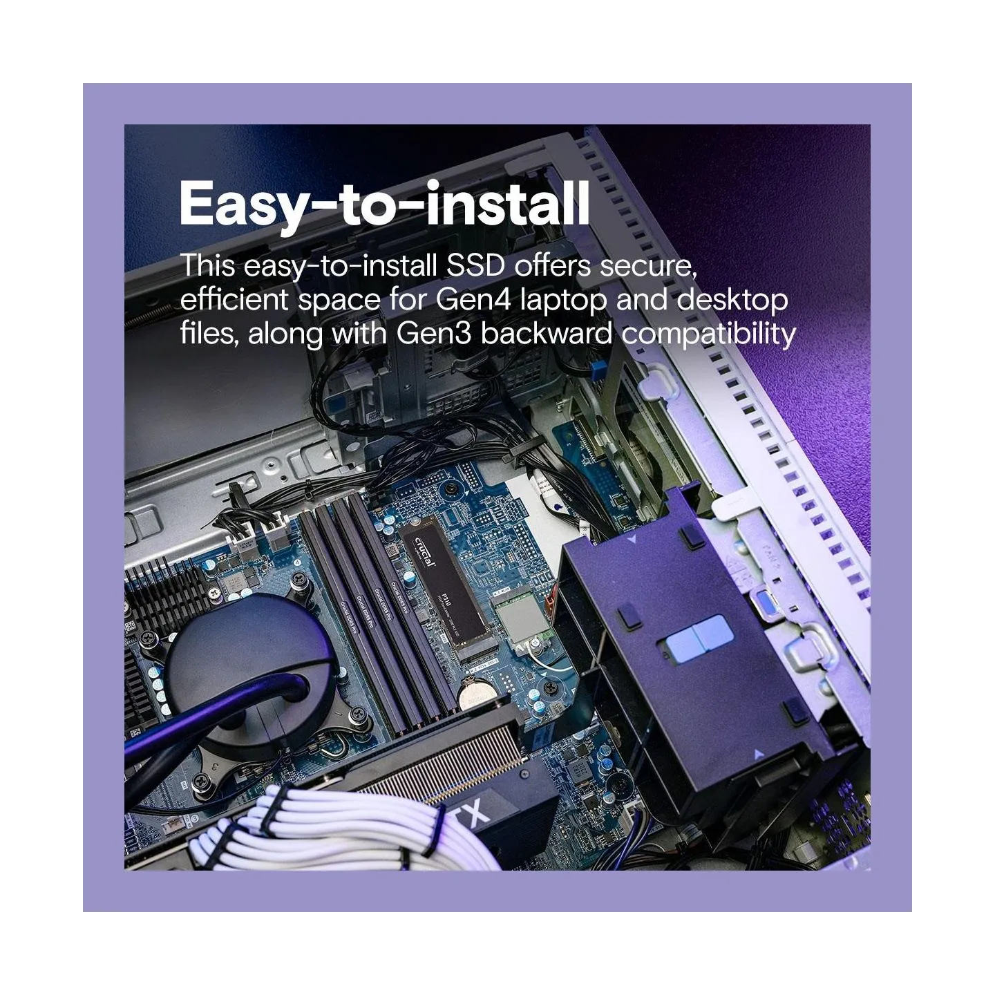 Crucial SSD drive P310 500GB M.2 NVMe PCIe 4.0 2280 6600/3500