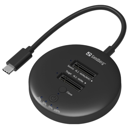 Sandberg 136-72 USB 3,2 Cloner Dock for NVMe M.2 SSD