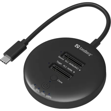 Sandberg 136-72 USB 3,2 Cloner Dock for NVMe M.2 SSD