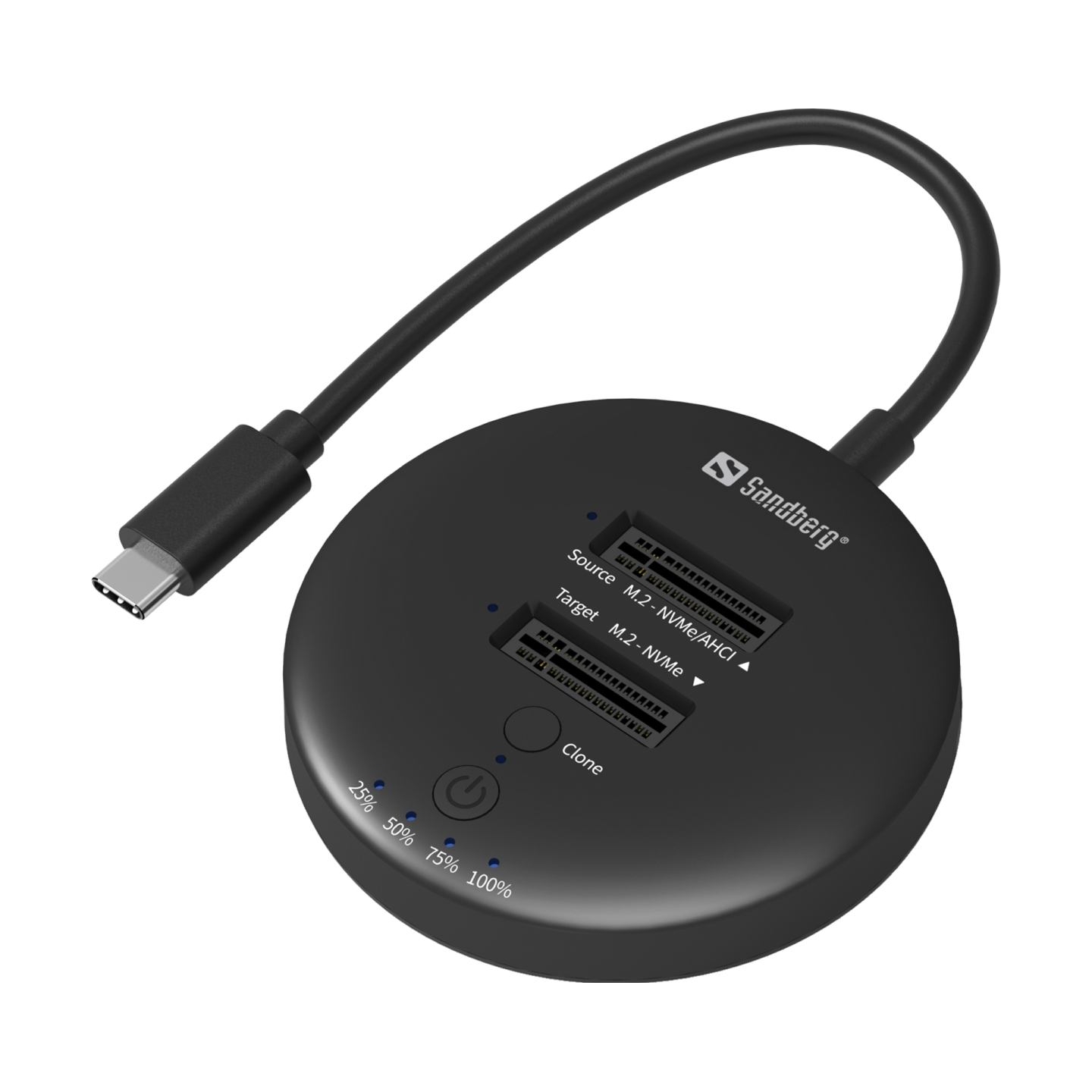 Sandberg 136-72 USB 3,2 Cloner Dock for NVMe M.2 SSD