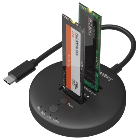 Sandberg 136-72 USB 3,2 Cloner Dock for NVMe M.2 SSD