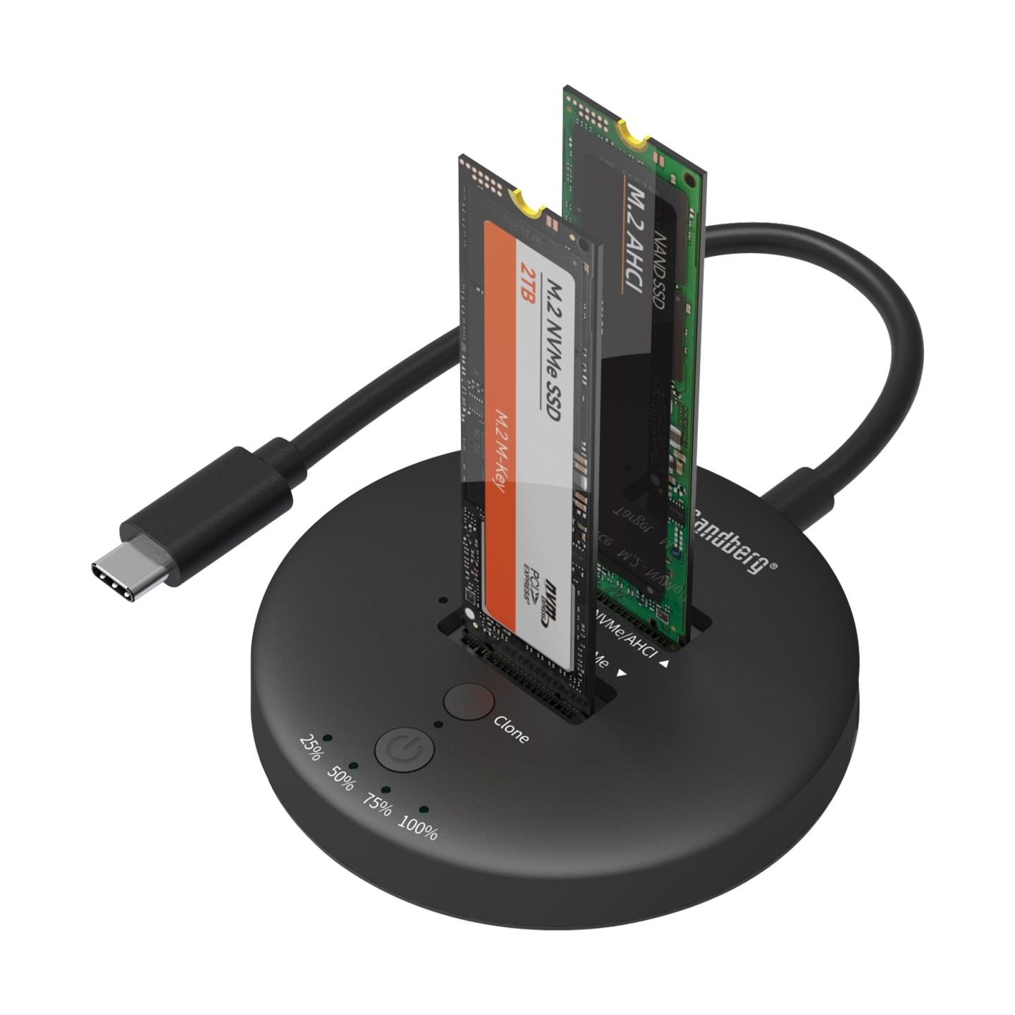 Sandberg 136-72 USB 3,2 Cloner Dock for NVMe M.2 SSD
