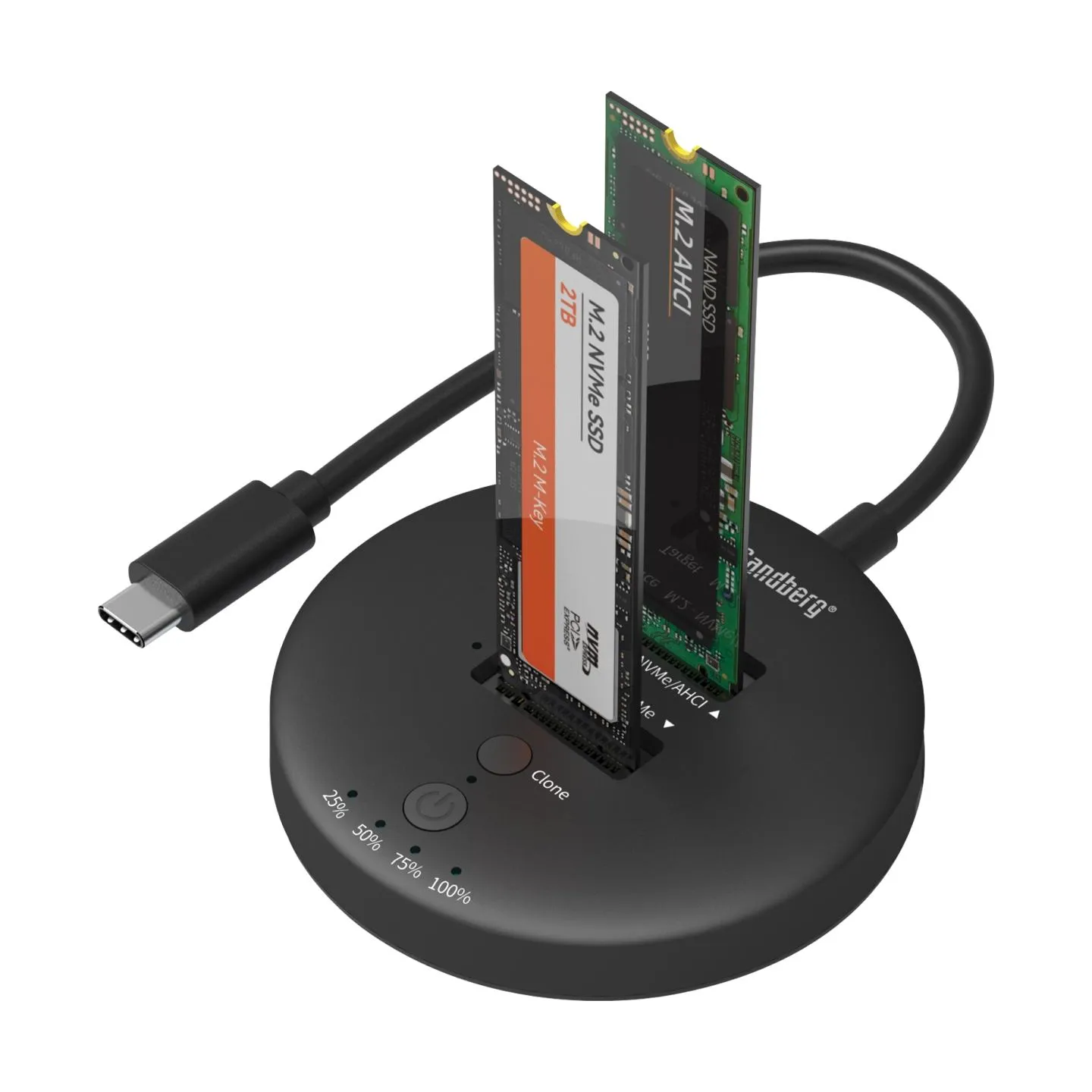 Sandberg 136-72 USB 3,2 Cloner Dock for NVMe M.2 SSD