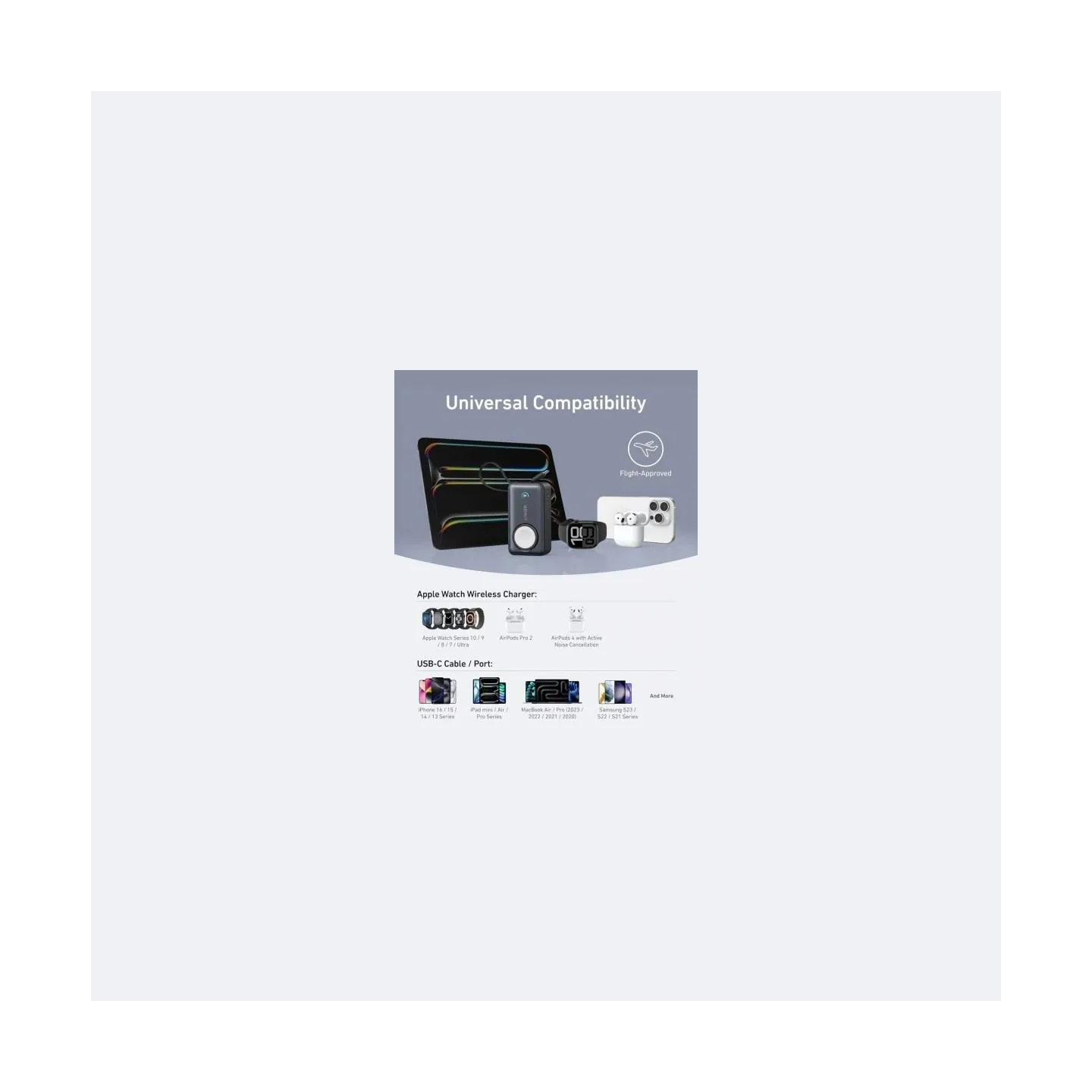 Anker Powerbank Apple Watch MagGo 10000mAh black