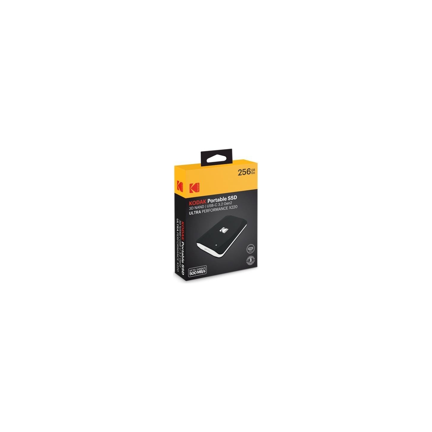Kodak SSD 3.2Gen2 X220 256GB Portable EKSSD256GX220K