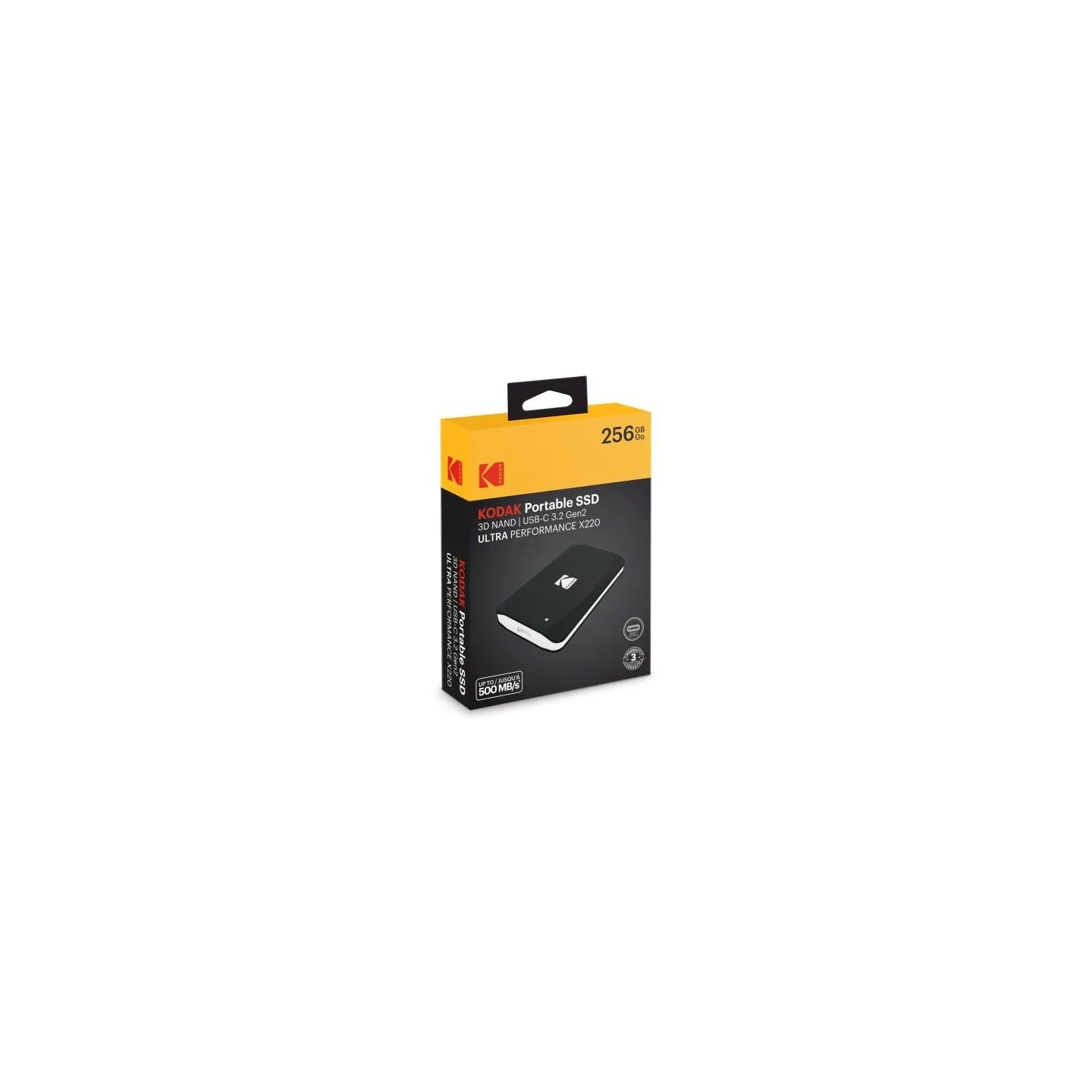 Kodak SSD 3.2Gen2 X220 256GB Portable EKSSD256GX220K