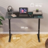Onkron DESK MOTORISED/BLACK WDT221E-B ONKRON