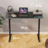 Onkron DESK MOTORISED/BLACK WDT221E-B ONKRON