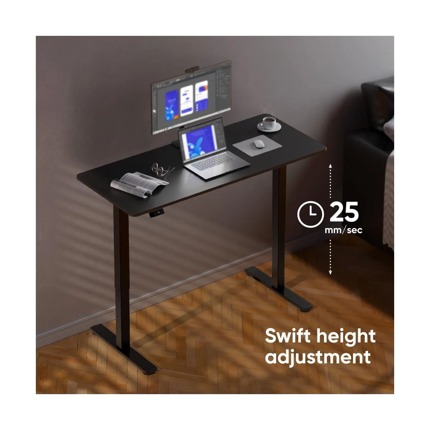 Onkron DESK MOTORISED/BLACK WDT221E-B ONKRON