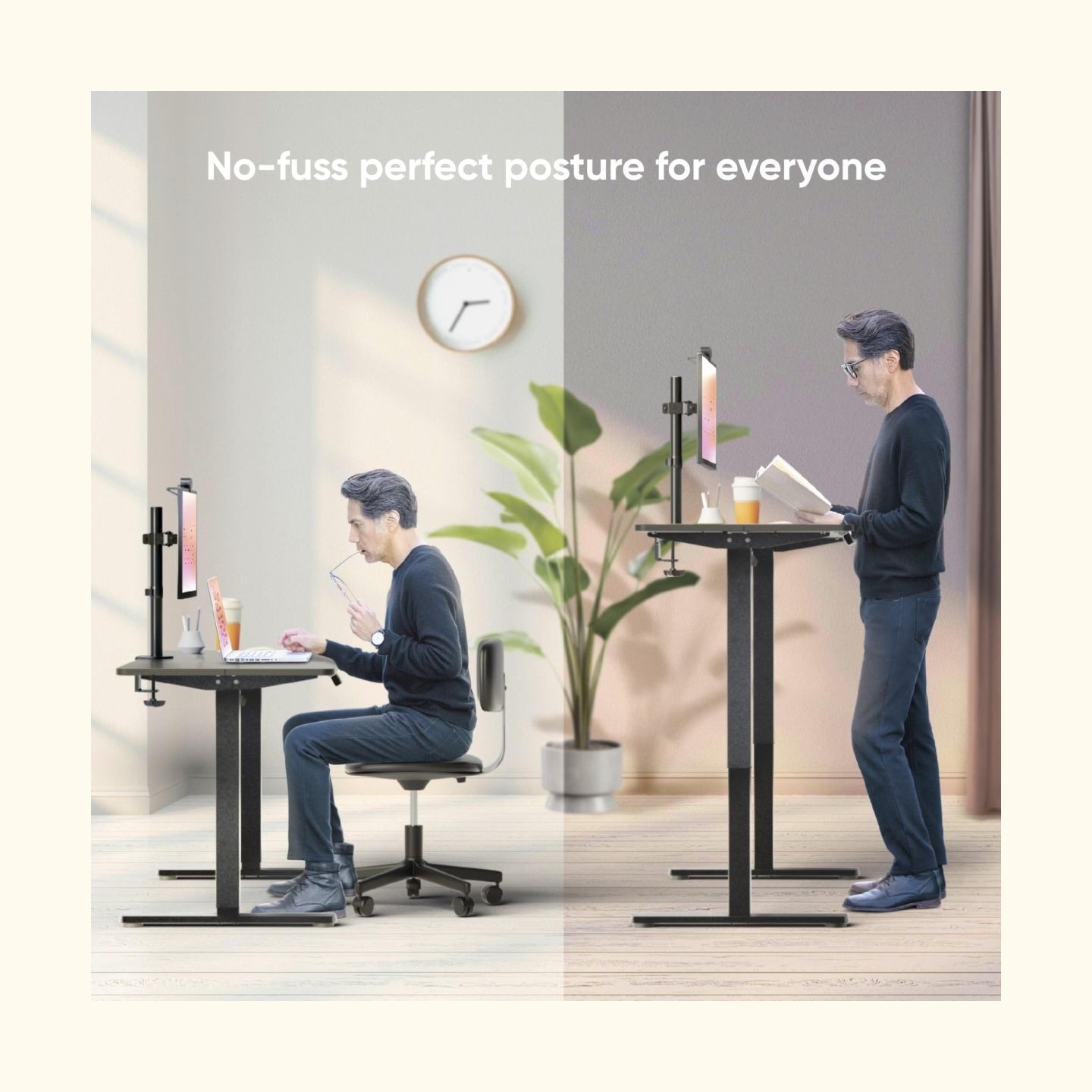 Onkron DESK MOTORISED/BLACK WDT221E-B ONKRON