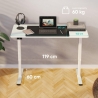 Onkron DESK MOTORISED/WHITE WDT221E-W ONKRON