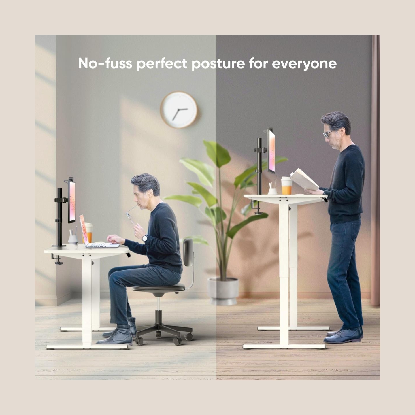 Onkron DESK MOTORISED/WHITE WDT221E-W ONKRON
