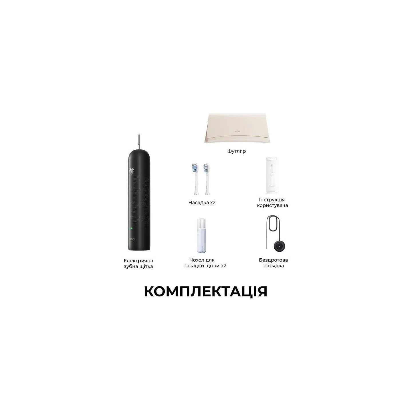 Mova ELECTRIC TOOTHBRUSH/FRESH PRO BLACK ATB15A B MOVA