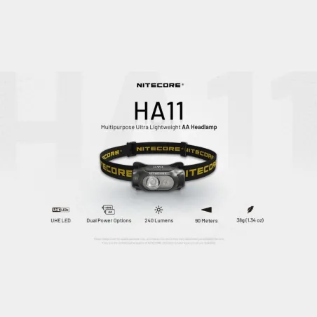 Nitecore HEADLAMP H SERIES 240 LUMENS/HA11 NITECORE