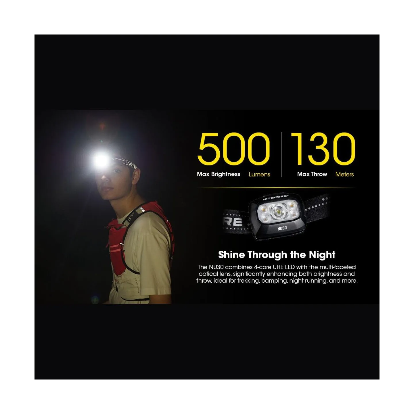Nitecore HEADLAMP NU SERIES 500 LUMENS/NU30 NITECORE