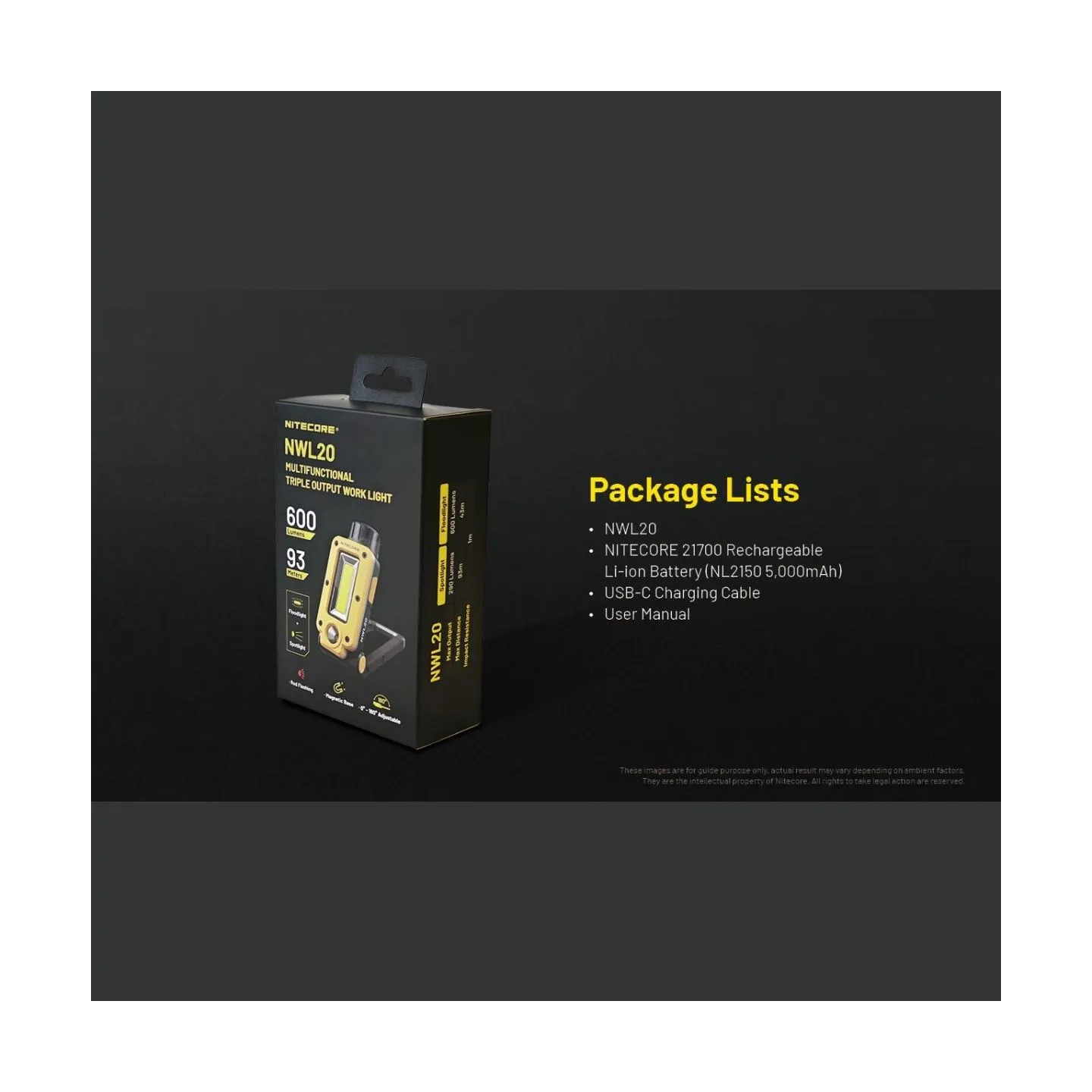 Nitecore FLASHLIGHT NWL SERIES/600 LUMENS NWL20 NITECORE