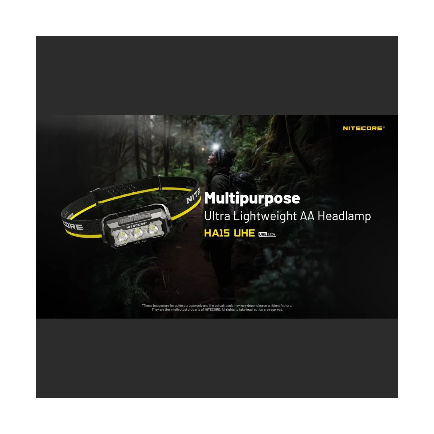 Nitecore HEADLAMP H SERIES 400 LUMENS/HA15 UHE NITECORE