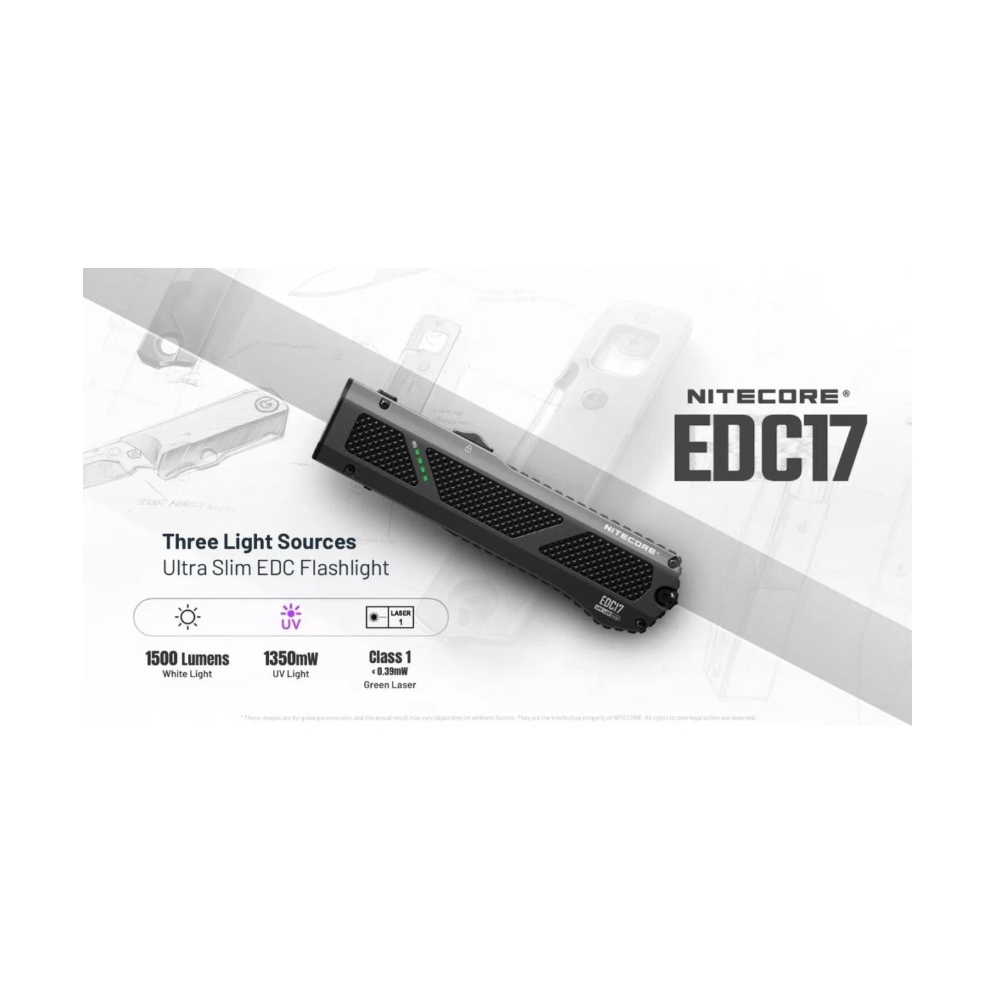Nitecore FLASHLIGHT EDC SERIES/EDC17 EU (CLASS 1) NITECORE