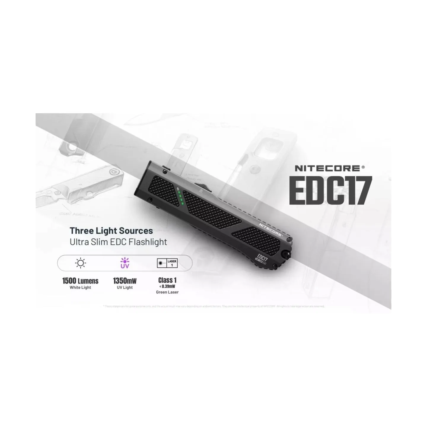 Nitecore FLASHLIGHT EDC SERIES/EDC17 EU (CLASS 1) NITECORE