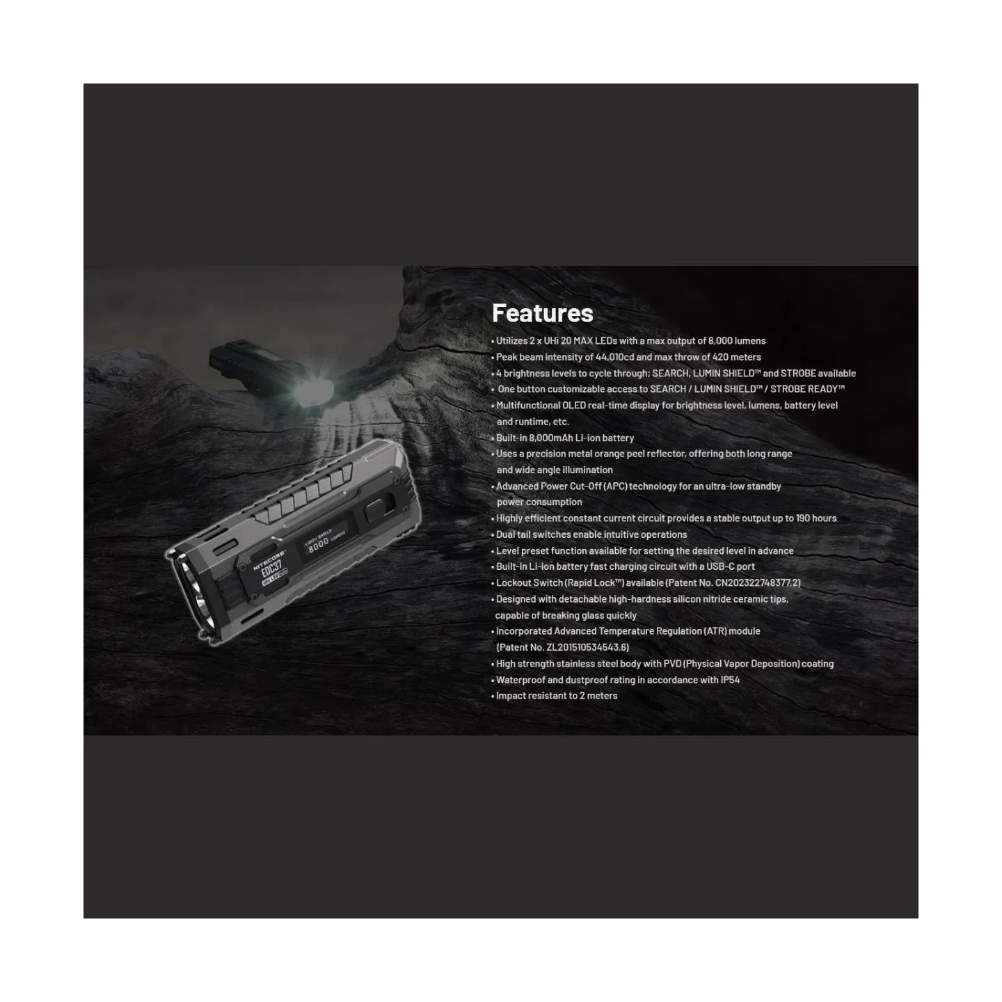 Nitecore FLASHLIGHT EDC SERIES/EDC37 NITECORE