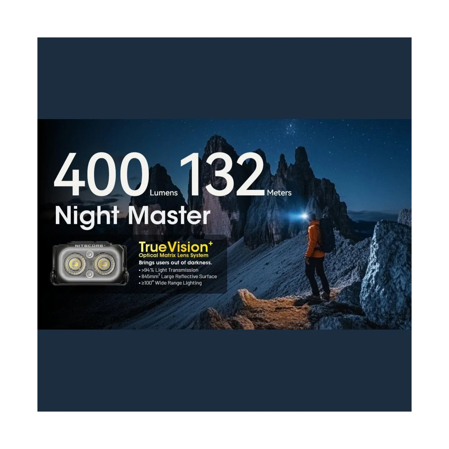 Nitecore HEADLAMP NU SERIES 400 LUMENS/NU25 MCT NITECORE
