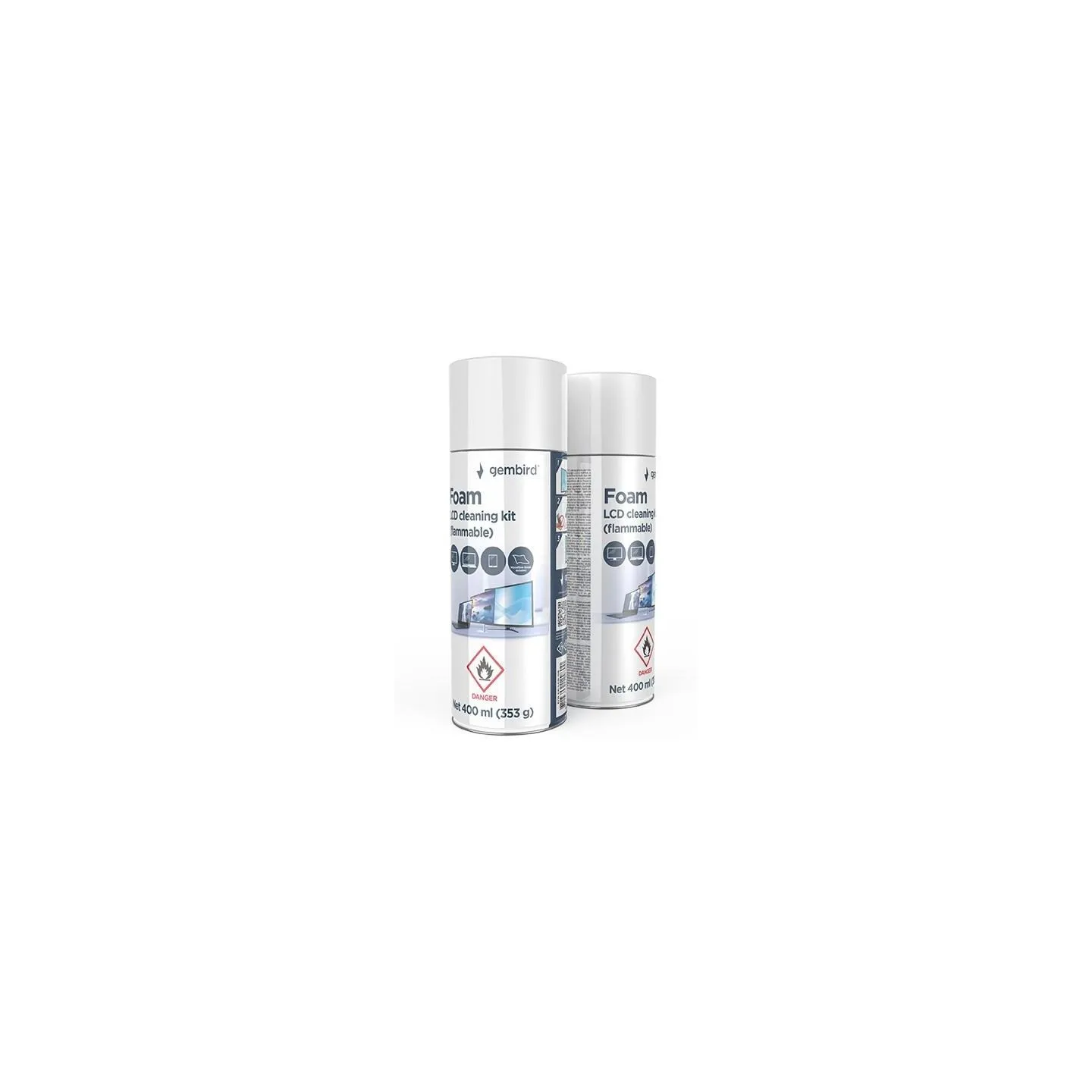 Gembird CLEANING KIT LCD FOAM 400ML/CK-LCD-08 GEMBIRD