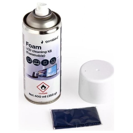Gembird Foam LCD Cleaning Kit | CK-LCD-08 | Foam Cleaner for LCD / TFT screens | 400 ml