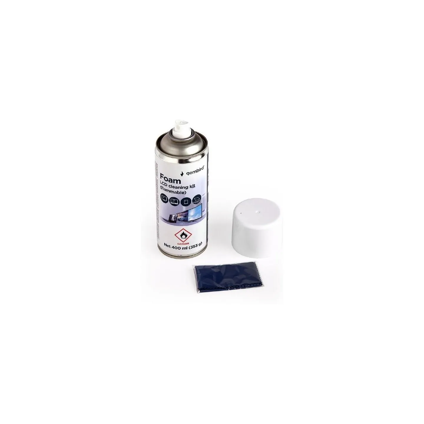 Gembird CLEANING KIT LCD FOAM 400ML/CK-LCD-08 GEMBIRD
