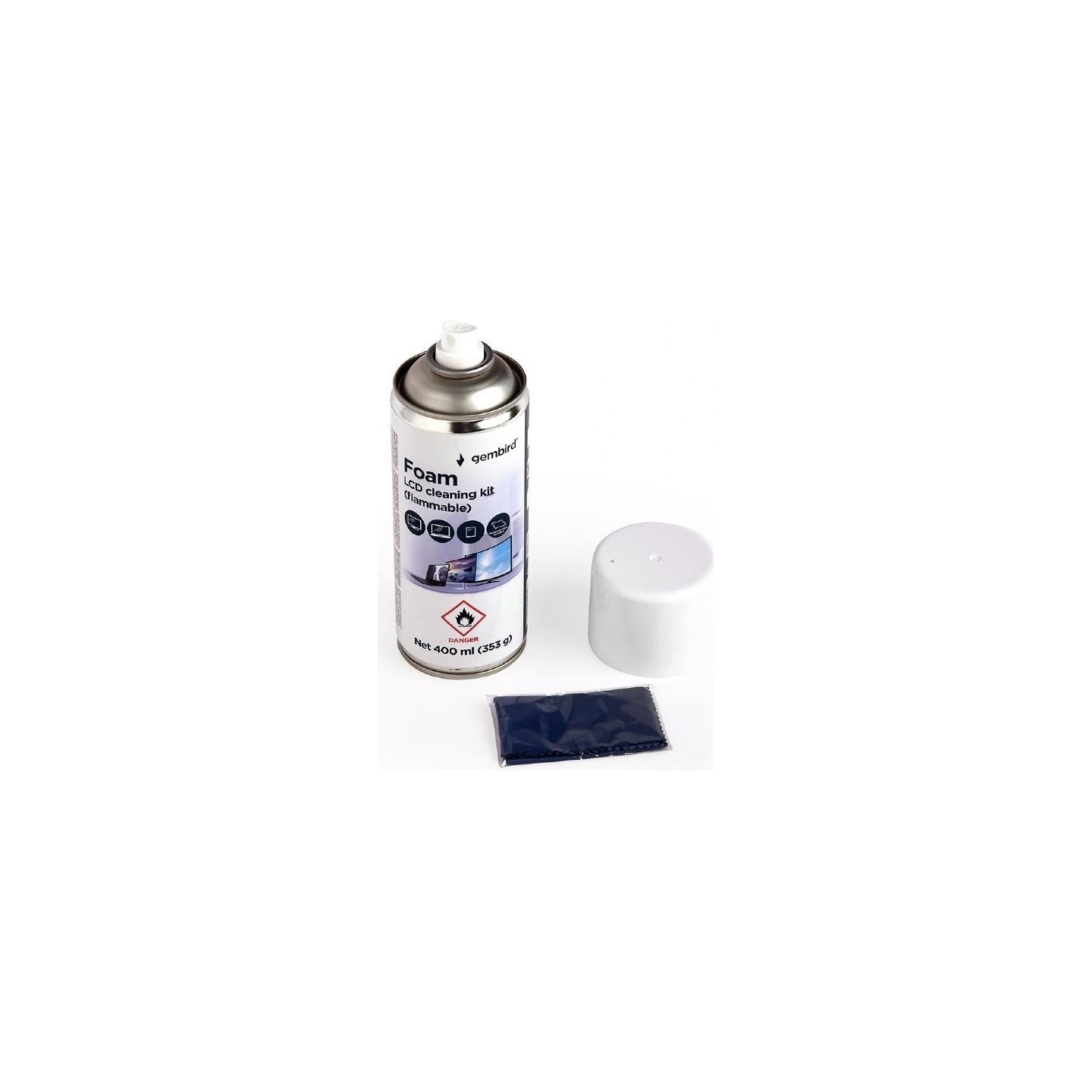 Gembird Foam LCD Cleaning Kit | CK-LCD-08 | Foam Cleaner for LCD / TFT screens | 400 ml