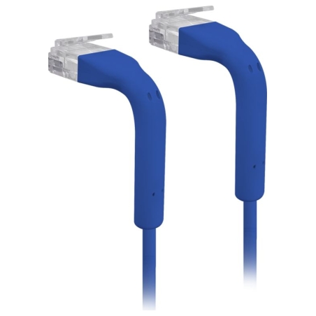 Ubiquiti U-Cable-Patch-1M-RJ45-BL Ultra-thin patch cable with bendable boots designed for installation flexibility, 3 mm outer d