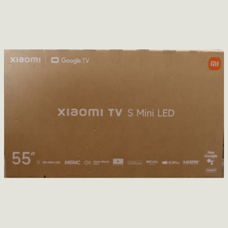 Xiaomi TV S Mini LED 55 2026 |  Xiaomi S Mini LED 2026 | 55 | Smart TV | Google TV | 4K UHD | Dark Grey | DAMAGED PACKAGING, SCR