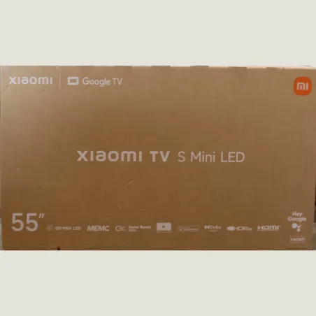 Xiaomi TV S Mini LED 55 2026 |  Xiaomi S Mini LED 2026 | 55 | Smart TV | Google TV | 4K UHD | Dark Grey | DAMAGED PACKAGING, SCR