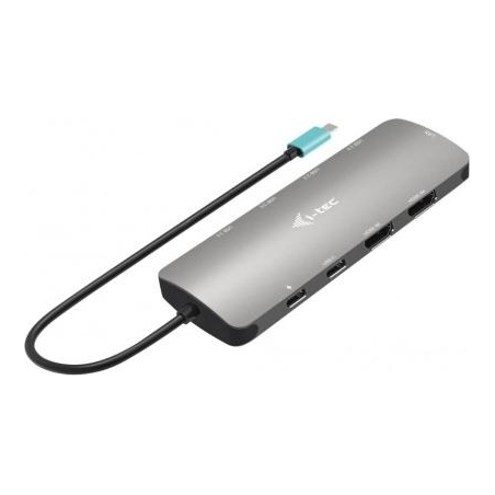 I-Tec USB-C Metal Nano Dock 2x HDMI + PD