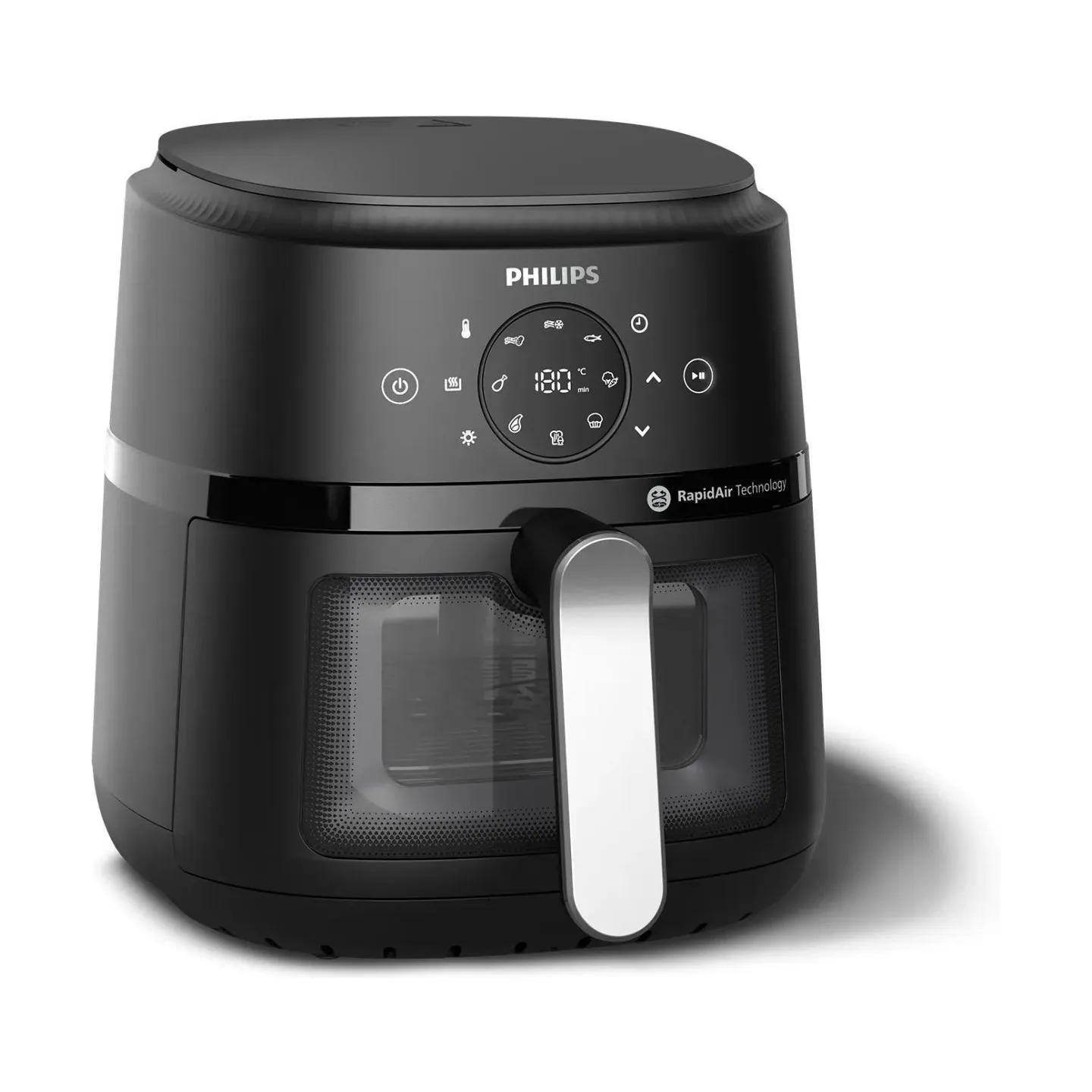 Philips Airfryer | NA221/00 2000 series | Power 1500 W | Capacity 4.2 L | Rapid Air technology | Black/Silver