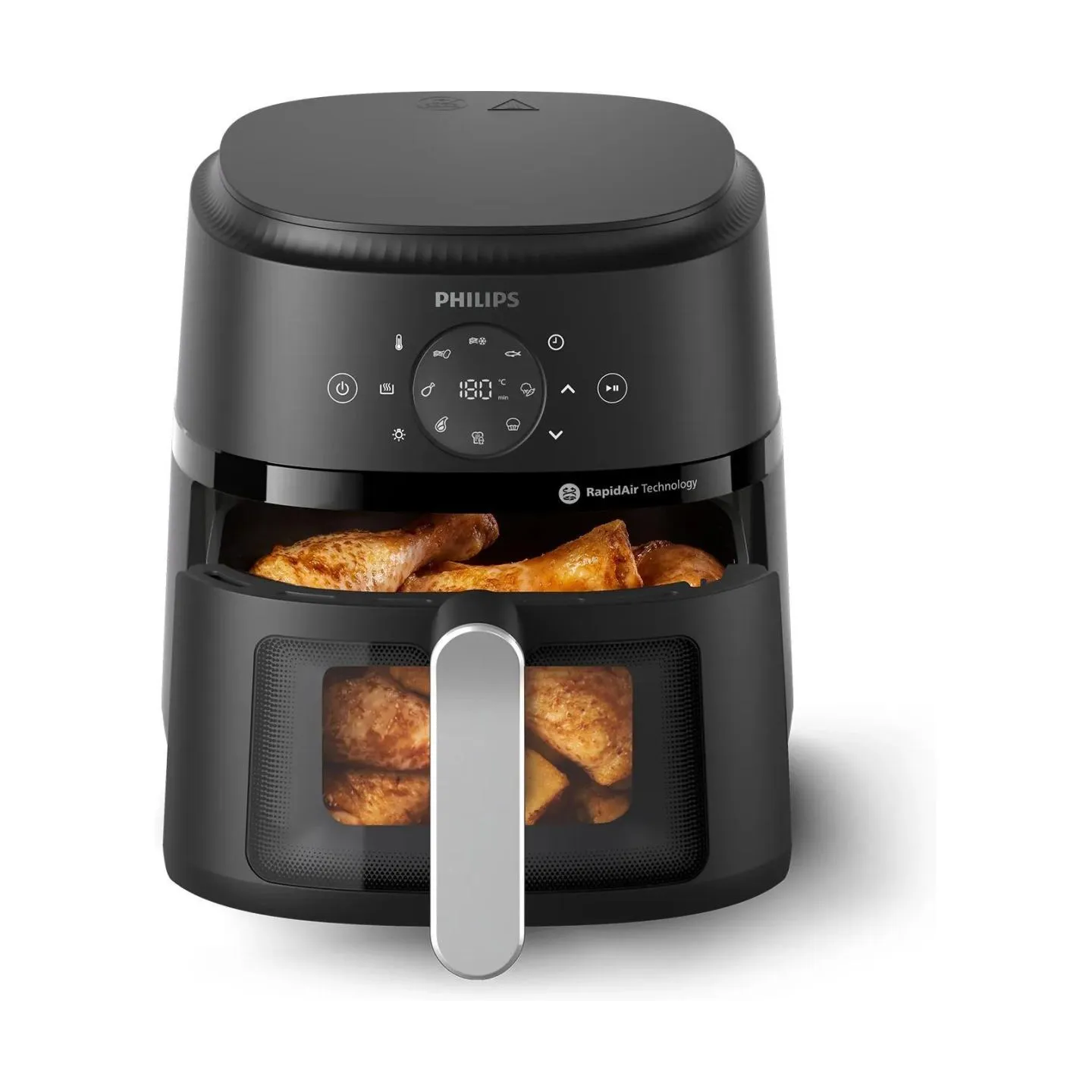Philips Airfryer | NA221/00 2000 series | Power 1500 W | Capacity 4.2 L | Rapid Air technology | Black/Silver