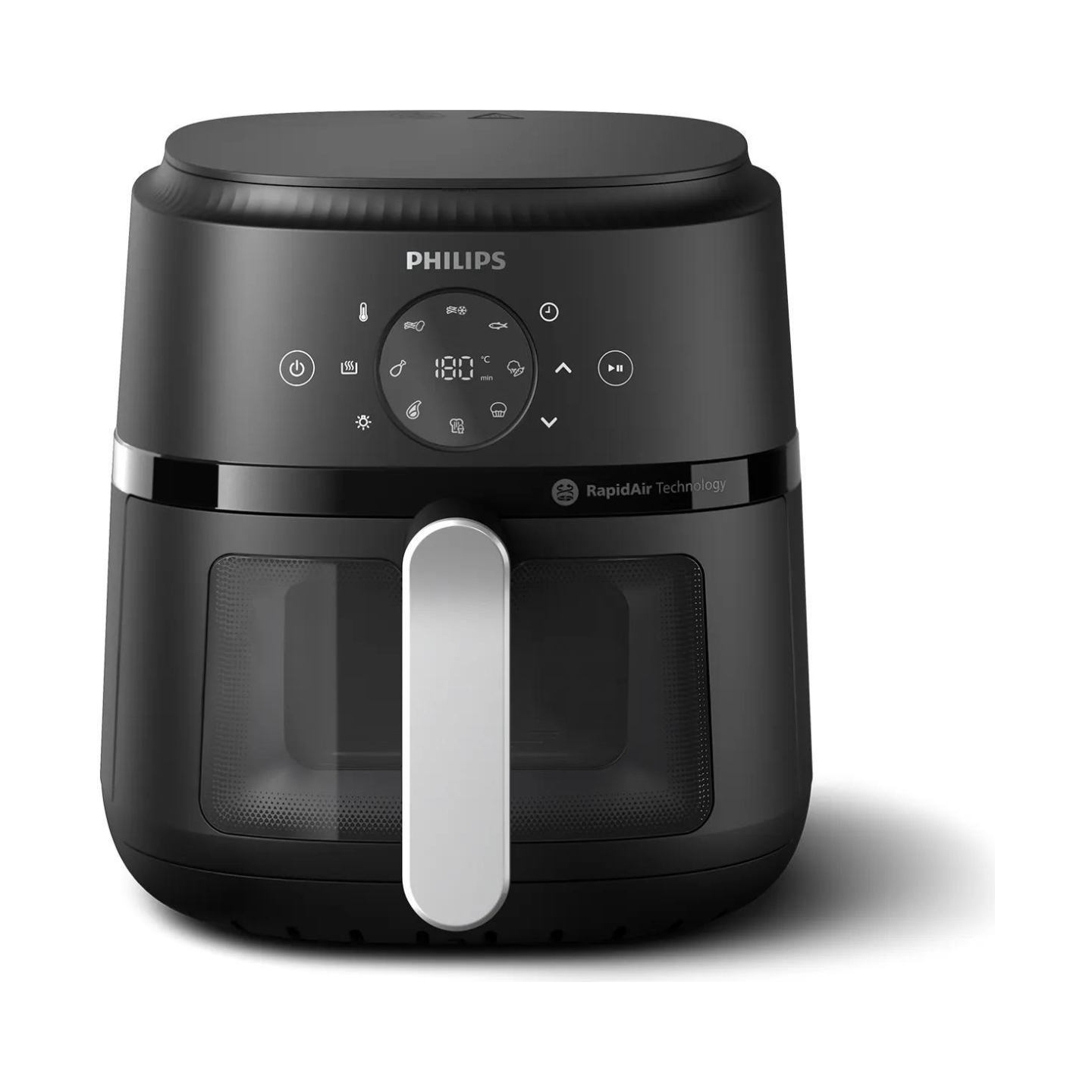 Philips Airfryer | NA221/00 2000 series | Power 1500 W | Capacity 4.2 L | Rapid Air technology | Black/Silver