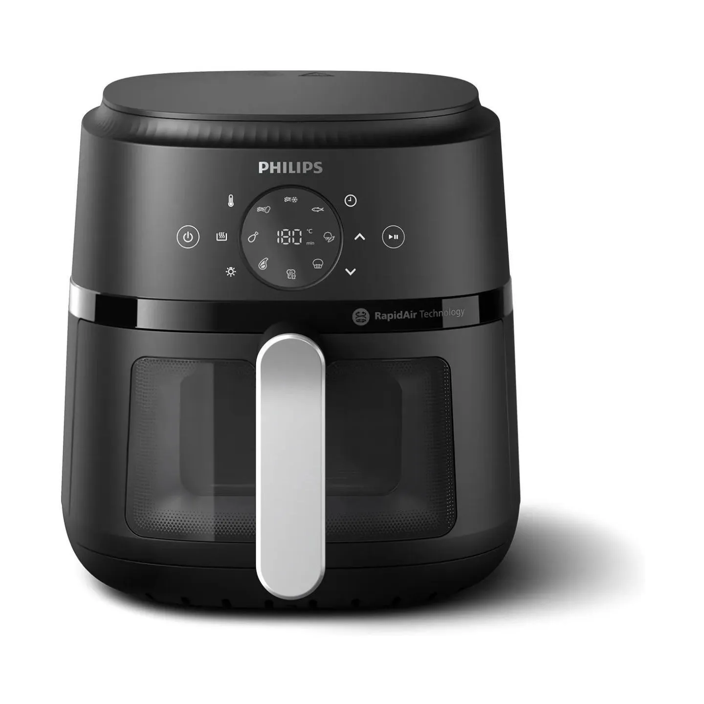 Philips Airfryer | NA221/00 2000 series | Power 1500 W | Capacity 4.2 L | Rapid Air technology | Black/Silver