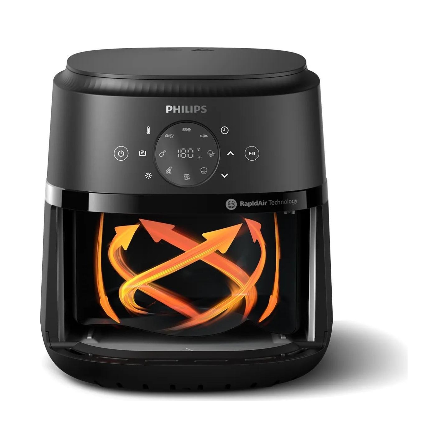Philips Airfryer | NA221/00 2000 series | Power 1500 W | Capacity 4.2 L | Rapid Air technology | Black/Silver