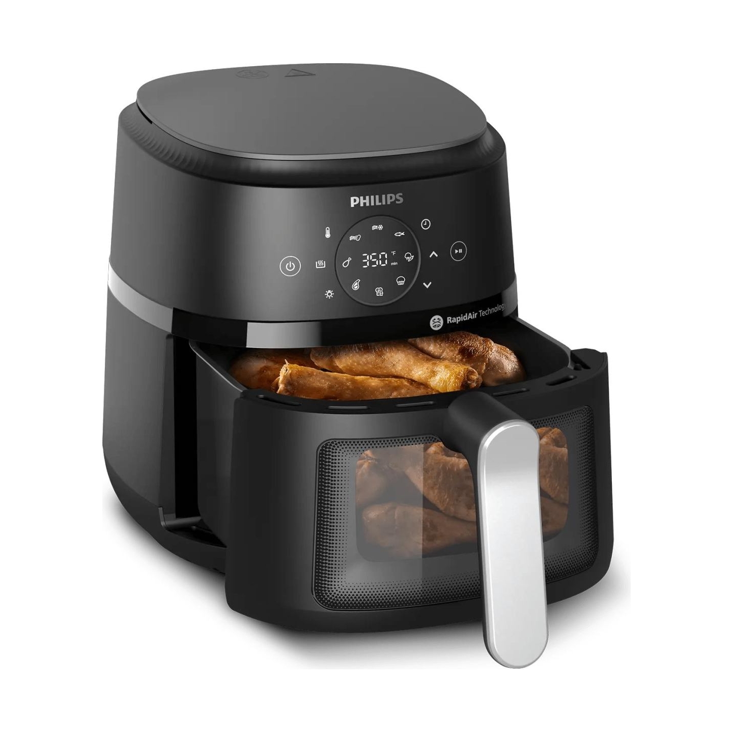 Philips Airfryer | NA221/00 2000 series | Power 1500 W | Capacity 4.2 L | Rapid Air technology | Black/Silver